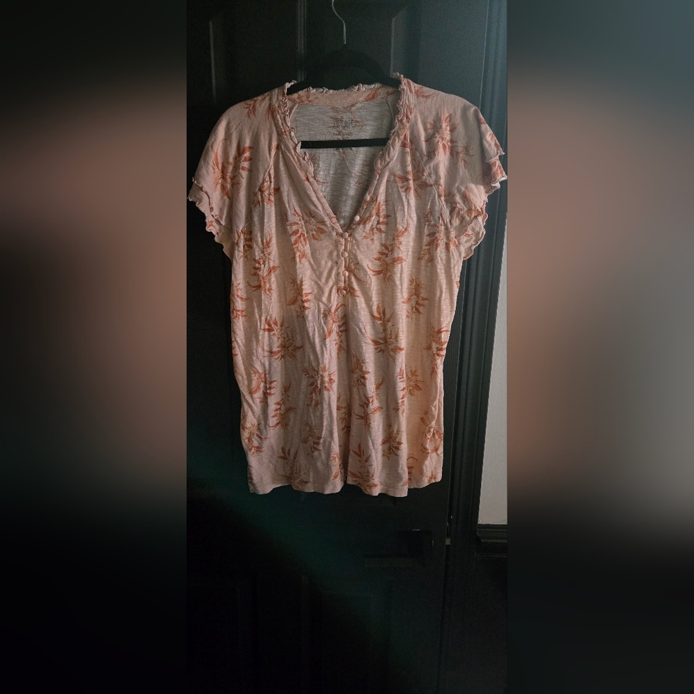 Torrid 3X Floral Button-Down Women Top